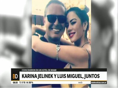 La foto de Karina Jelinek con Luis Miguel