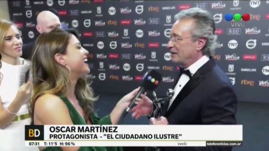 Oscar Martínez, premio Platino al mejor actor por "El ciudadano ilustre"
