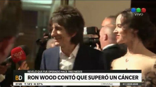 Ronnie Wood reveló que tuvo cáncer de pulmón con un emotivo testimonio