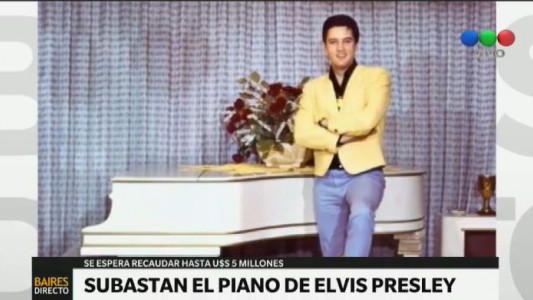 Subastan el piano de Elvis Presley