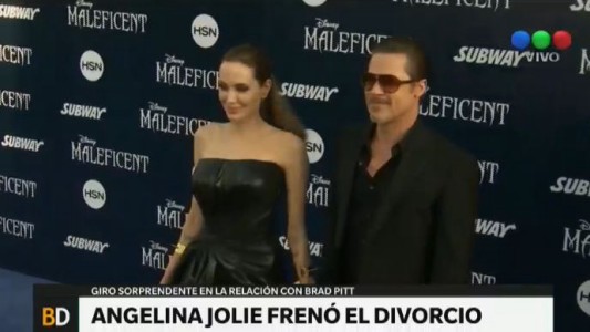 Angelina Jolie frenó su divorcio de Brad Pitt