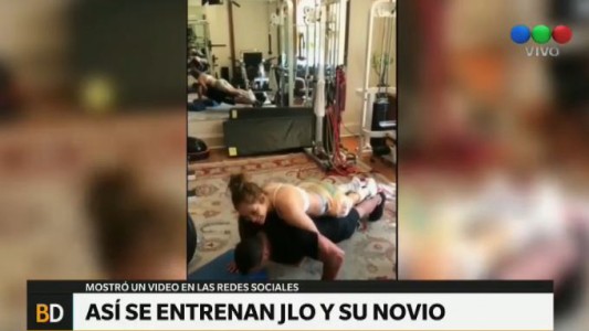 Así es el "duro" entrenamiento de Alex Rodríguez con Jennifer López
