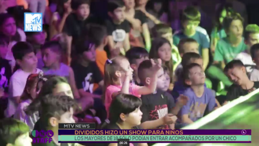 Divididos hizo un recital para chicos