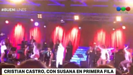 Con Susana Giménez en primera fila, Cristian Castro le rindió tributo a Sandro