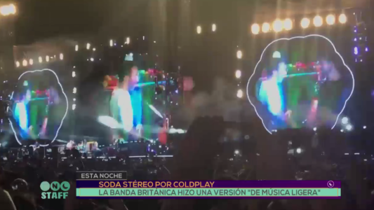 Así sonó "De música ligera" interpretada por Coldplay