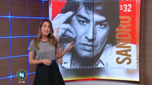 El sello de Sandro: presentaron una estampilla de Roberto Sánchez