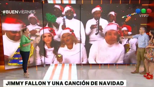Jimmy Fallon festejó la Navidad