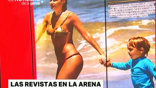 Las revistas en la arena