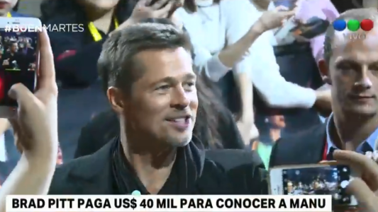 Brad Pitt pagó 40.000 dólares para conocer a Ginóbili
