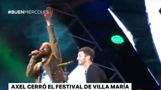 Axel, Abel Pintos y Carlos Rivera, juntos en Villa María