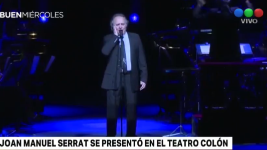 Joan Manuel Serrat en el teatro Colón