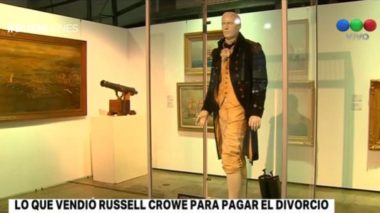 La subasta de Russell Crowe para pagar su divorcio