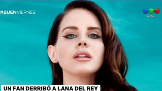 Lana Del Rey fue derribada por un fan en un concierto en Bélgica