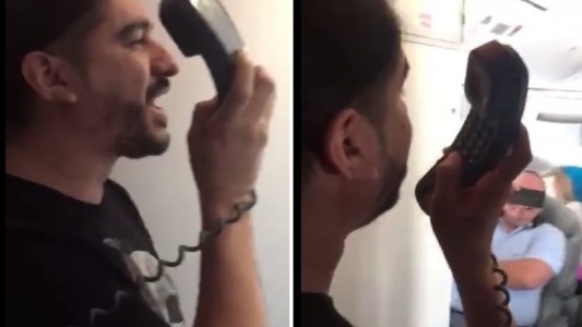 "Ráfaga" sorpresa en el vuelo: mini show de cumbia