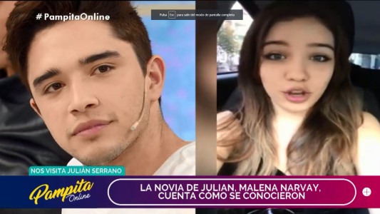 Malena Narvay contó cómo se enamoró de Julián Serrano: "Cada vez teníamos más ganas de vernos"