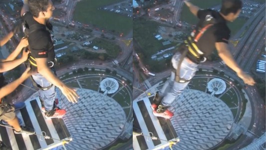 El salto al vacío de Ricardo Arjona del edificio más alto de Londres