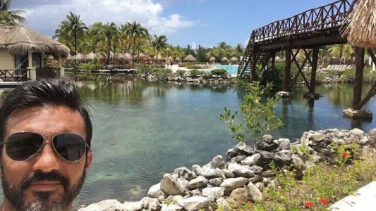 Cubero y Mica Viciconte, de vacaciones en el Caribe: no se sacaron fotos juntos