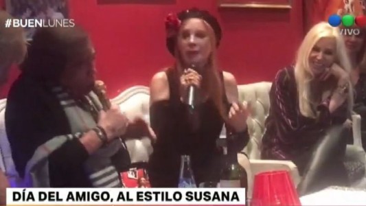 Susana Giménez celebró junto a Cacho Castaña el Día del Amigo