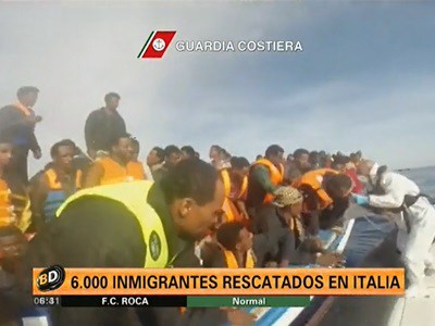 Más inmigrantes rescatados en el Mediterráneo