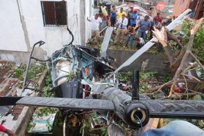 Cayó una helicóptero en República Dominicana