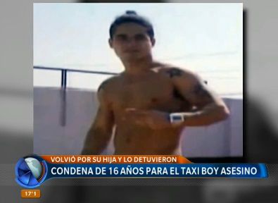 Condena de 16 años para el taxi boy asesino