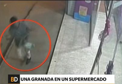 Colombia: una granada en un supermercado