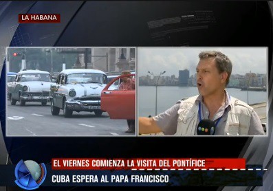 Telefe Noticias en Cuba, a la espera del Papa