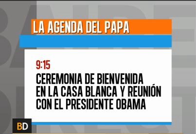 La agenda del Papa este miércoles en Estados Unidos