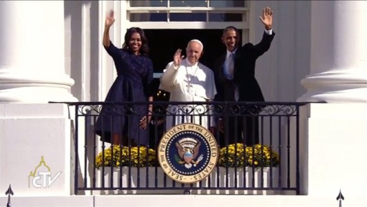 El Papa Francisco ya está en la Casa Blanca junto a Obama