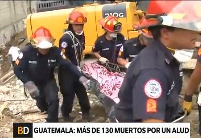 Guatemala: buscan a 300 personas sepultadas por un alud