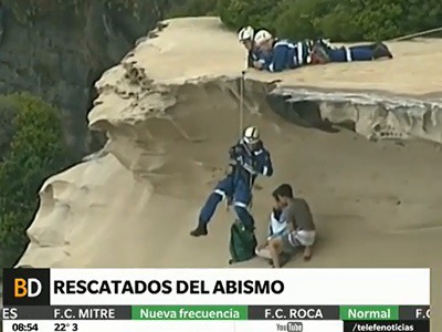 Un rescate al borde del abismo