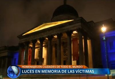 Luces en memoria de las víctimas