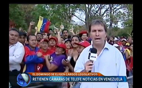 Retienen cámaras de Telefe Noticias en Venezuela