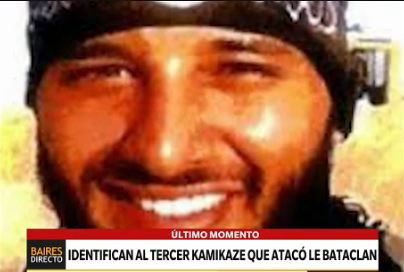 Identificaron al tercer kamikaze del atentado contra Le Bataclan en París