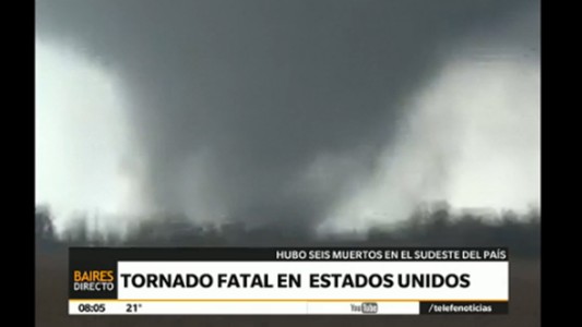 Tornado fatal en los Estados Unidos
