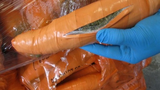 La policía de Texas encontró una tonelada de marihuana escondida en zanahorias