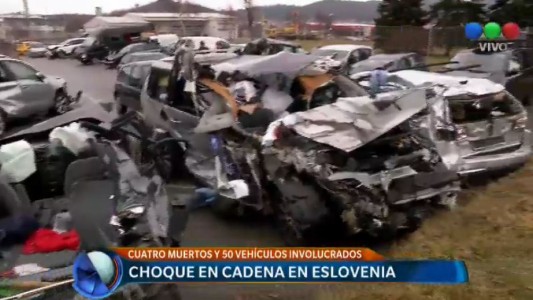 Eslovenia: 4 muertos en un choque en cadena de 50 vehículos