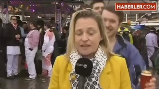 Video escándalo: una periodista belga sufrió acoso sexual en directo en Alemania