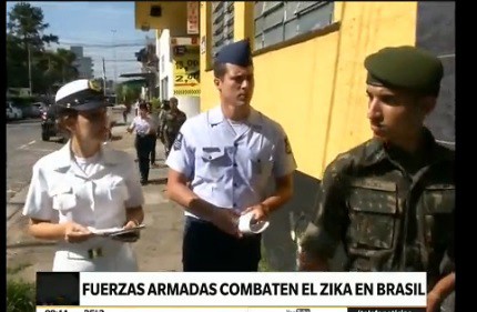 Fuerzas Armadas combaten el zika en Brasil