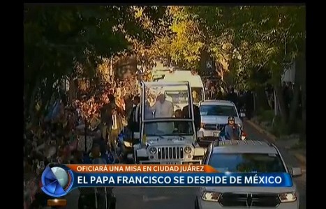 El papa Francisco se despide de México