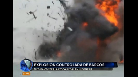 Video: explosión y derrumbe
