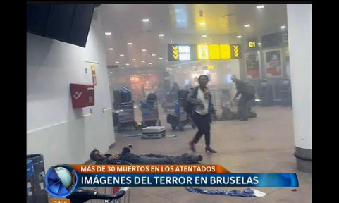 Imágenes del terror en Bruselas