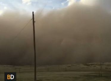 Impresionante tormenta de polvo en Oklahoma