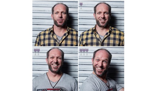 Así queda el rostro de las personas después de varias copas de vino