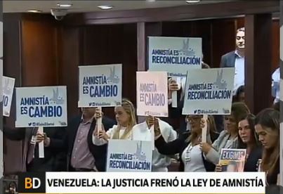 Venezuela: La Justicia declaró inconstitucional la Ley de Amnistía