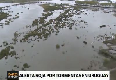 Uruguay: alerta roja por tormentas