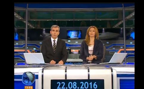 Telefe Noticias a las 13 / Bloque 1 / 22/08/2016