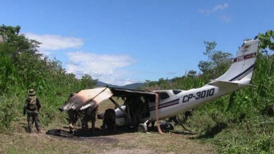Perú: derriban avioneta boliviana con 70 kilos de droga