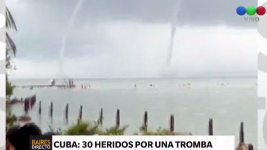 Tromba marina dejó 30 heridos y múltiples casas destruidas en Cuba