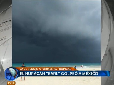 Un huracán azotó México